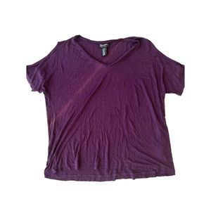 Wrangler Retro Purple Short Sleeve Open Shoulder Blouse Size XL